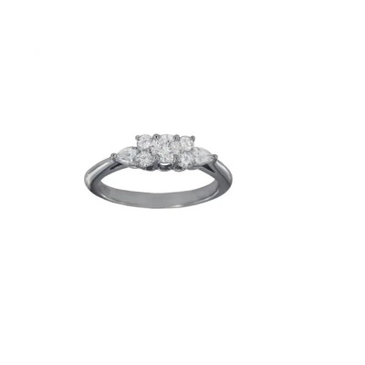 Tiffany & Co. Seven Stone Diamond Platinum Ring