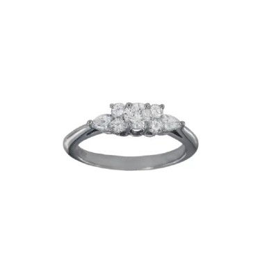 Tiffany & Co. Seven Stone Diamond Platinum Ring