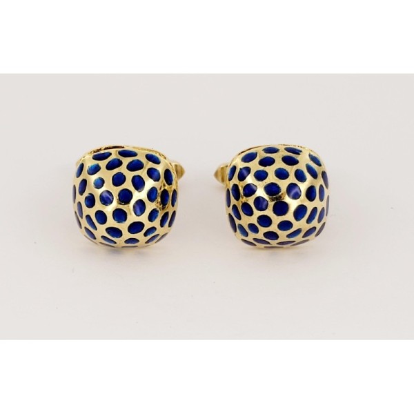 Tiffany & Co Men 18K Yellow Gold Mushroom Cufflinks