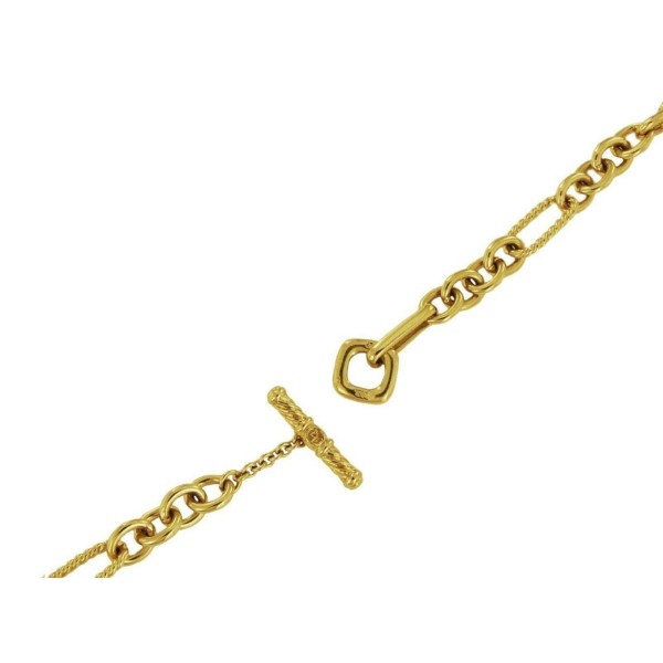 David Yurman Figaro Chain Necklace in 18k Yellow, 32"