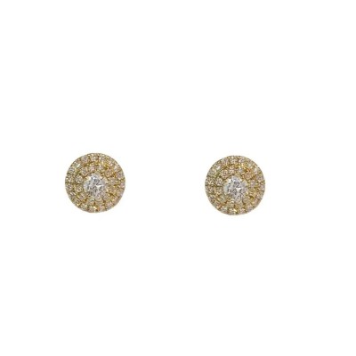 Tiffany & Co. Soleste Stud Diamonds Earrings in 18k Yellow Gold