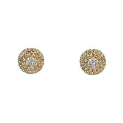 Tiffany & Co. Soleste Stud Diamonds Earrings in 18k Yellow Gold