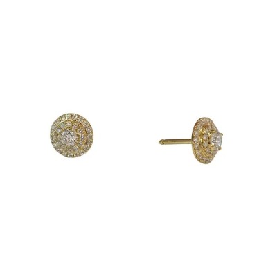 Tiffany & Co. Soleste Stud Diamonds Earrings in 18k Yellow Gold