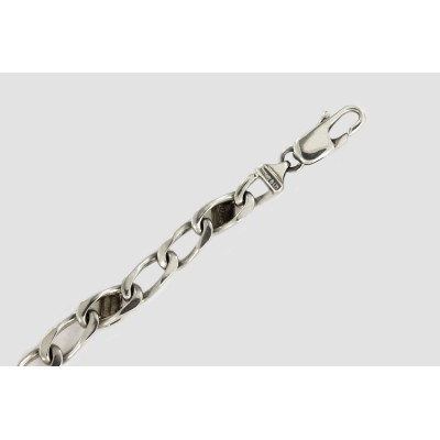 Tiffany & Co. Sterling Silver & 18K 750 Curb Link Bracelet 6"