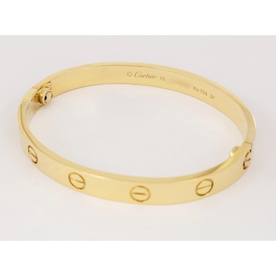 Cartier Love bracelet in 18K Yellow Gold Size 16