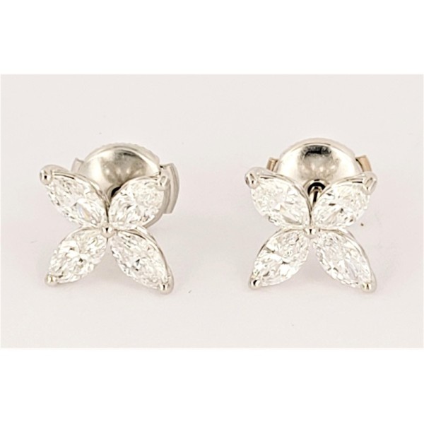 Tiffany Victoria Diamond Earrings in PT950 Medium