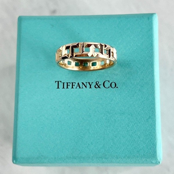 Tiffany & Co. T True Wide 18K  Yellow Gold Ring Size 9.25