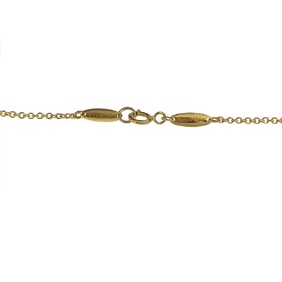 Tiffany & Co. 18K Yellow Gold Elsa  Peretti  Bean Pendant Necklace