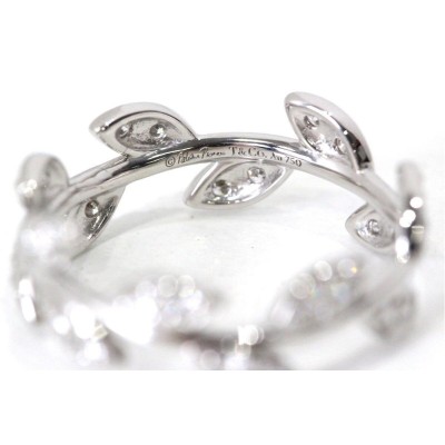 Tiffany & Co. Paloma Picasso 18k White Gold  Olive Leaf Ring