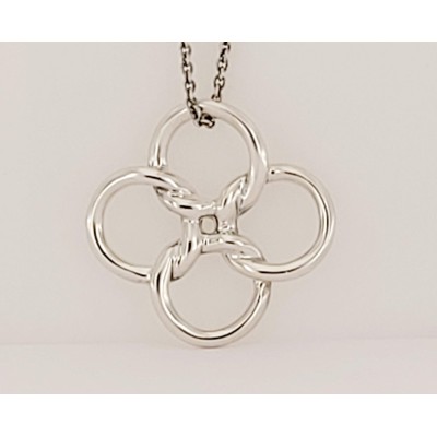 Elsa Peretti Quadrifoglio  Pendant In Sterling Silver