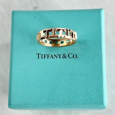 Tiffany & Co 18K yellow gold True Wide  ring 5.5mm  size 9.25