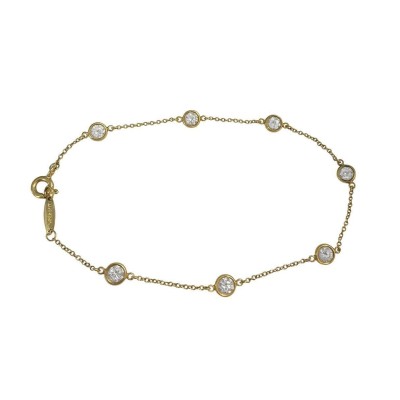 Tiffany&Co. Elsa Peretti Diamonds by the Yard Bracelet 1.1ct