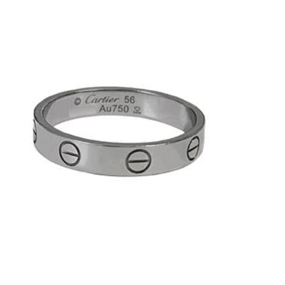 Cartier Love Wedding White Gold Band Ring, size 56