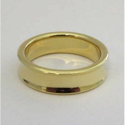 TIFFANY & Co. 18K Yellow Gold 6mm 1837  Ring 8.25