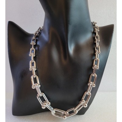 TIFFANY & Co. Hardware Graduated Link Chain in Sterling Silver 925