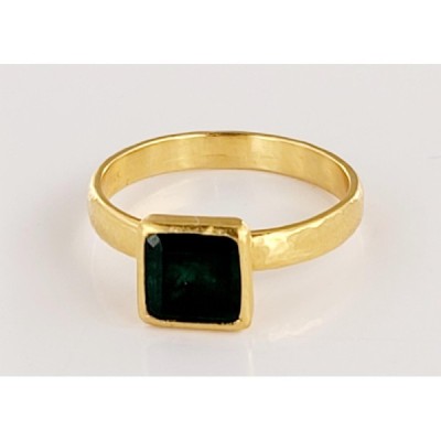 Gurhan Colombian Emerald Ring in 22K Yellow Gold Size 7