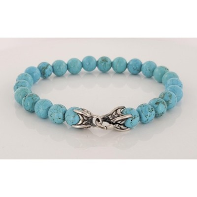 David Yurman Spiritual Beads Bracelet with Turquoise Bead 8mm