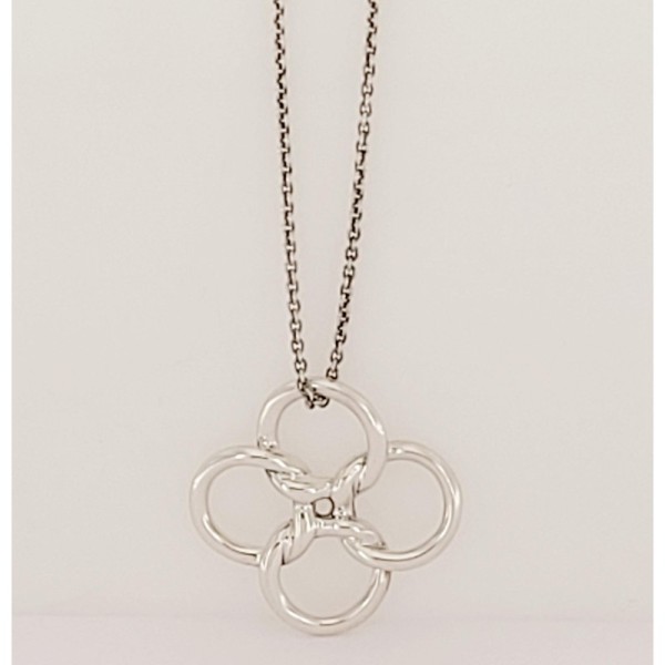 Elsa Peretti Quadrifoglio  Pendant In Sterling Silver