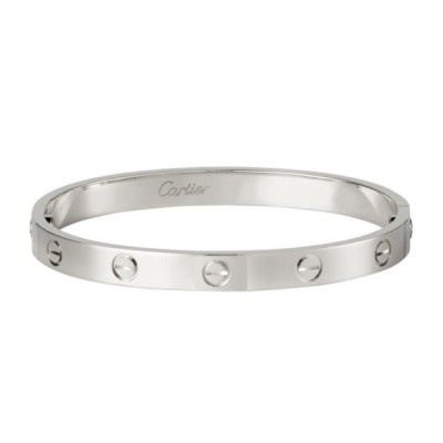 New Cartier Love Bracelet in 18K White Gold